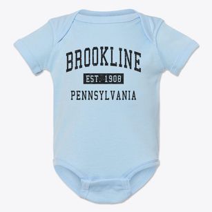 Brookline Pennsylvania Classic Established Baby Onesie