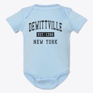 Dewittville New York Classic Established Baby Onesie