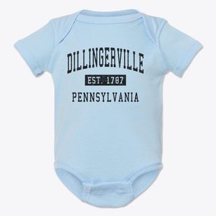 Dillingerville Pennsylvania Classic Established Baby Onesie