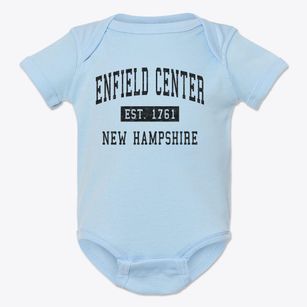 Enfield Center New Hampshire Classic Established Baby Onesie