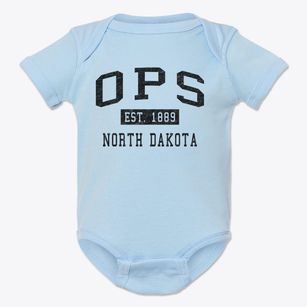 Ops North Dakota Classic Established Baby Onesie