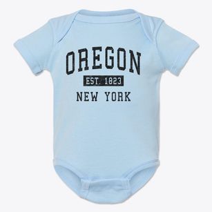 Oregon New York Classic Established Baby Onesie