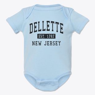 Dellette New Jersey Classic Established Baby Onesie