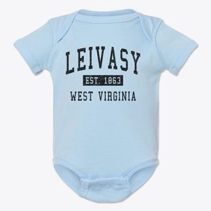 Leivasy West Virginia Classic Established Baby Onesie