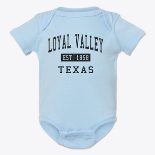 Loyal Valley Texas Classic Established Baby Onesie