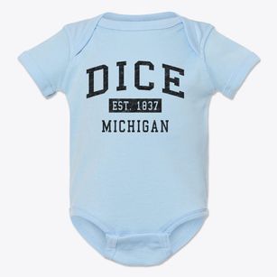 Dice Michigan Classic Established Baby Onesie