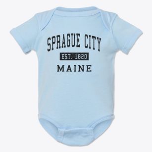 Sprague City Maine Classic Established Baby Onesie