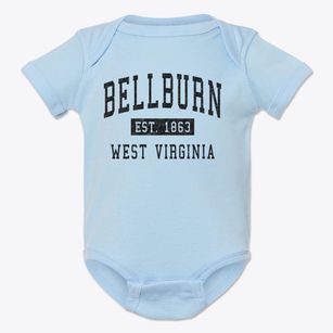 Bellburn West Virginia Classic Established Baby Onesie