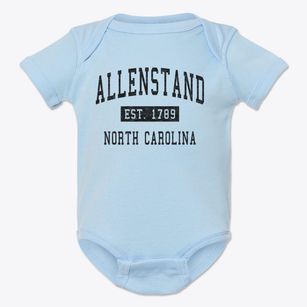 Allenstand North Carolina Classic Established Baby Onesie