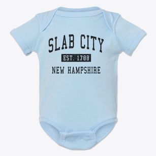 Slab City New Hampshire Classic Established Baby Onesie