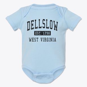 Dellslow West Virginia Classic Established Baby Onesie