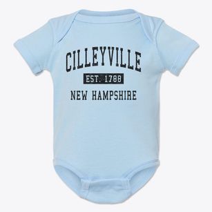 Cilleyville New Hampshire Classic Established Baby Onesie