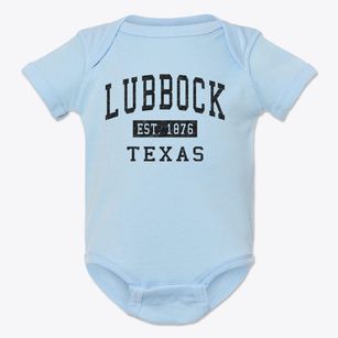 Lubbock Texas Classic Established Baby Onesie