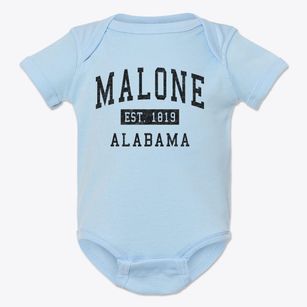 Malone Alabama Classic Established Baby Onesie