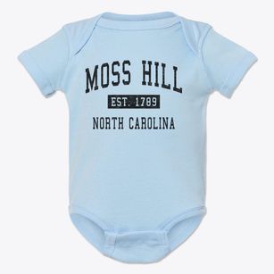 Moss Hill North Carolina Classic Established Baby Onesie