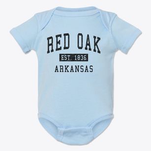 Red Oak Arkansas Classic Established Baby Onesie