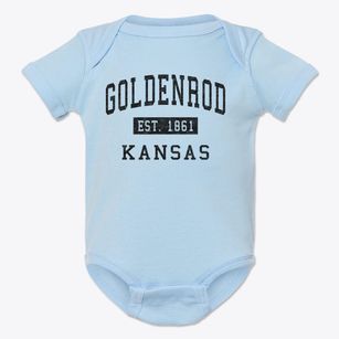 Goldenrod Kansas Classic Established Baby Onesie