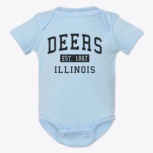 Deers Illinois Classic Established Baby Onesie