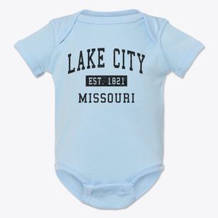Lake City Missouri Classic Established Baby Onesie