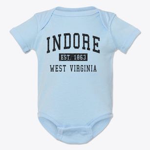 Indore West Virginia Classic Established Baby Onesie