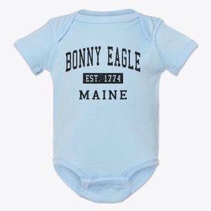 Bonny Eagle Maine Classic Established Baby Onesie