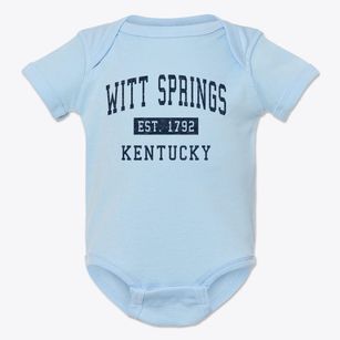 Witt Springs Kentucky Classic Established Baby Onesie