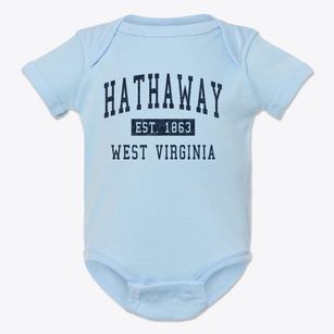 Hathaway West Virginia Classic Established Baby Onesie