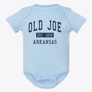 Old Joe Arkansas Classic Established Baby Onesie