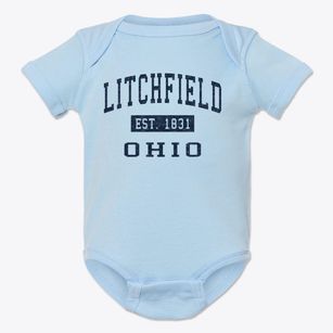 Litchfield Ohio Classic Established Baby Onesie