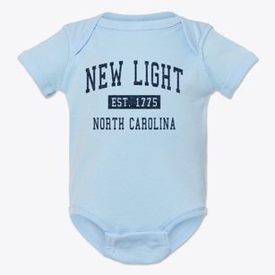 New Light North Carolina Classic Established Baby Onesie