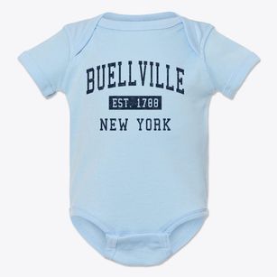 Buellville New York Classic Established Baby Onesie