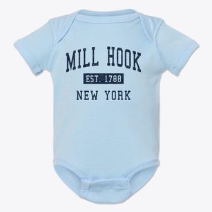 Mill Hook New York Classic Established Baby Onesie