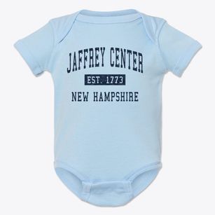 Jaffrey Center New Hampshire Classic Established Baby Onesie