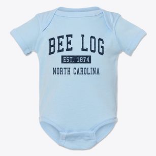 Bee Log North Carolina Classic Established Baby Onesie