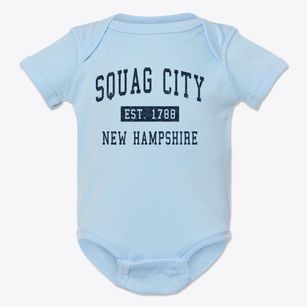 Squag City New Hampshire Classic Established Baby Onesie