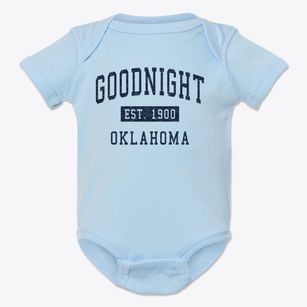 Goodnight Oklahoma Classic Established Baby Onesie