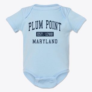 Plum Point Maryland Classic Established Baby Onesie