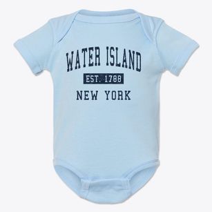 Water Island New York Classic Established Baby Onesie