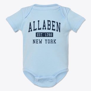 Allaben New York Classic Established Baby Onesie