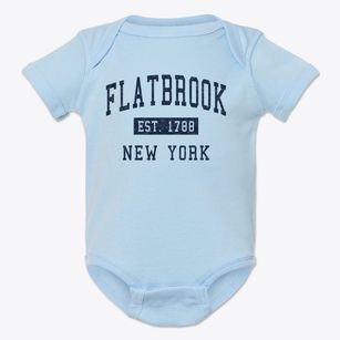 Flatbrook New York Classic Established Baby Onesie