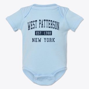 West Patterson New York Classic Established Baby Onesie