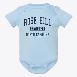 Rose Hill North Carolina Classic Established Baby Onesie