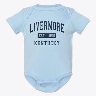 Livermore Kentucky Classic Established Baby Onesie