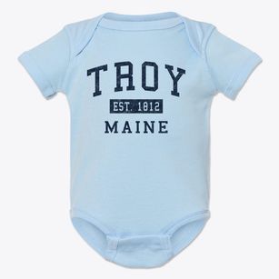 Troy Maine Classic Established Baby Onesie