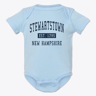 Stewartstown New Hampshire Classic Established Baby Onesie