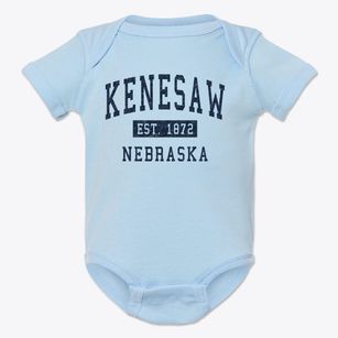 Kenesaw Nebraska Classic Established Baby Onesie