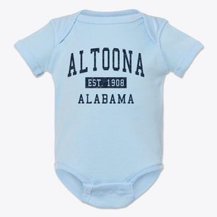 Altoona Alabama Classic Established Baby Onesie