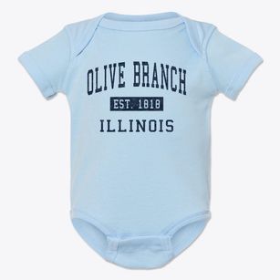 Olive Branch Illinois Classic Established Baby Onesie