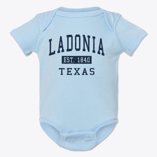 Ladonia Texas Classic Established Baby Onesie