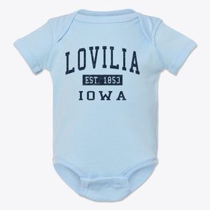 Lovilia Iowa Classic Established Baby Onesie